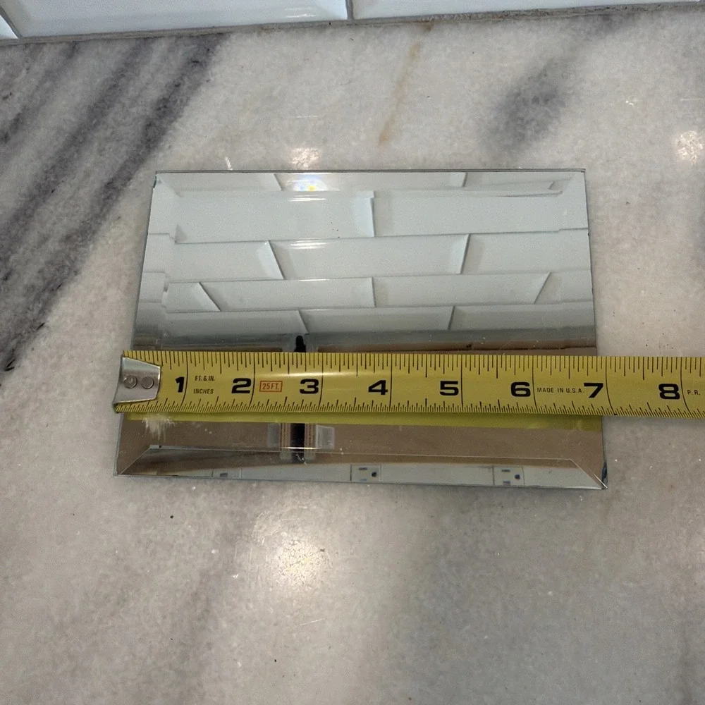 Beveled Display Mirror Tray
